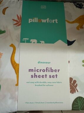Pillowfort Microfiber Sheet Set - Dinosaur